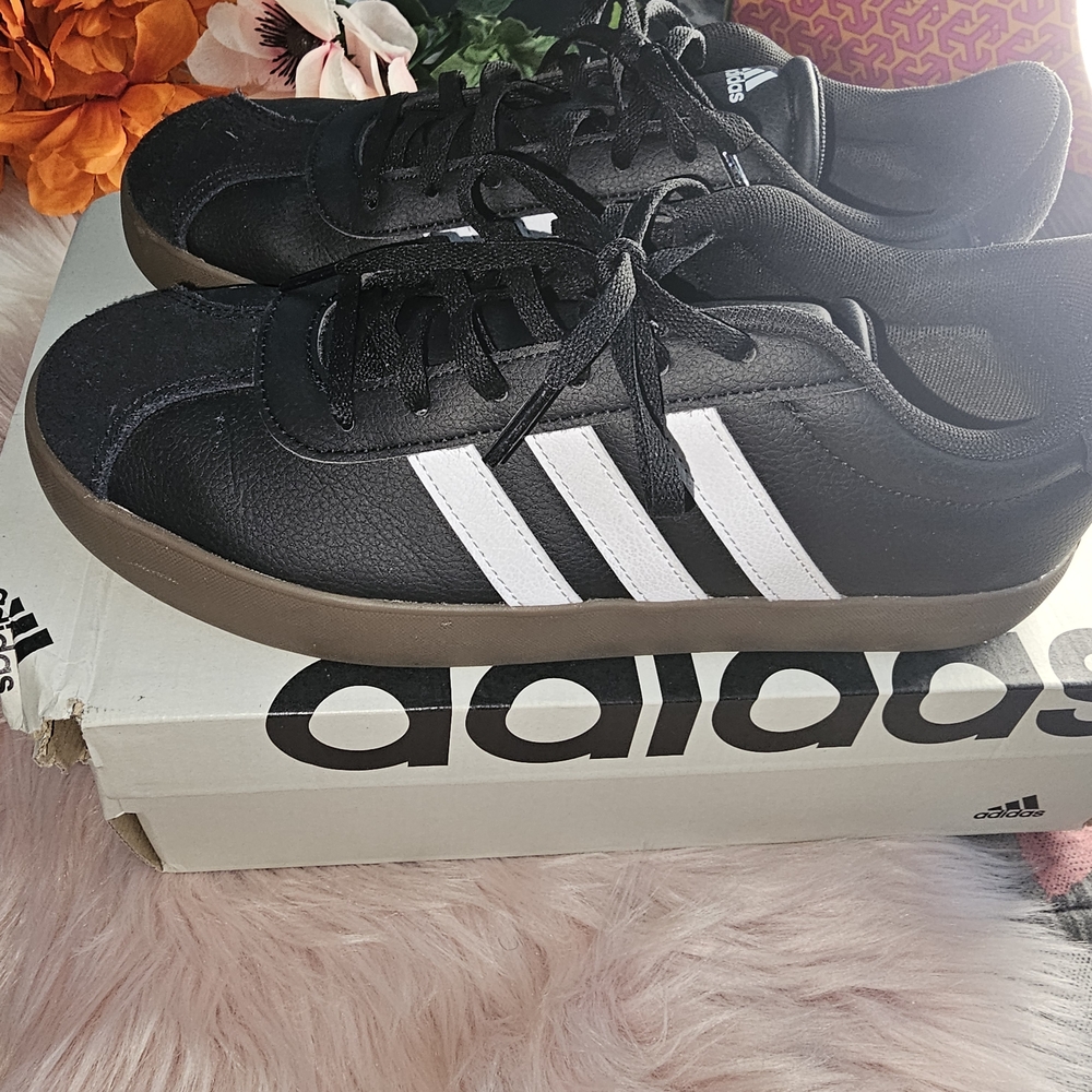 Adidas Black and White Sneakers